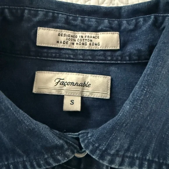 Faconnable Women’s  Blue Denim Shirt - Picture 2 of 3